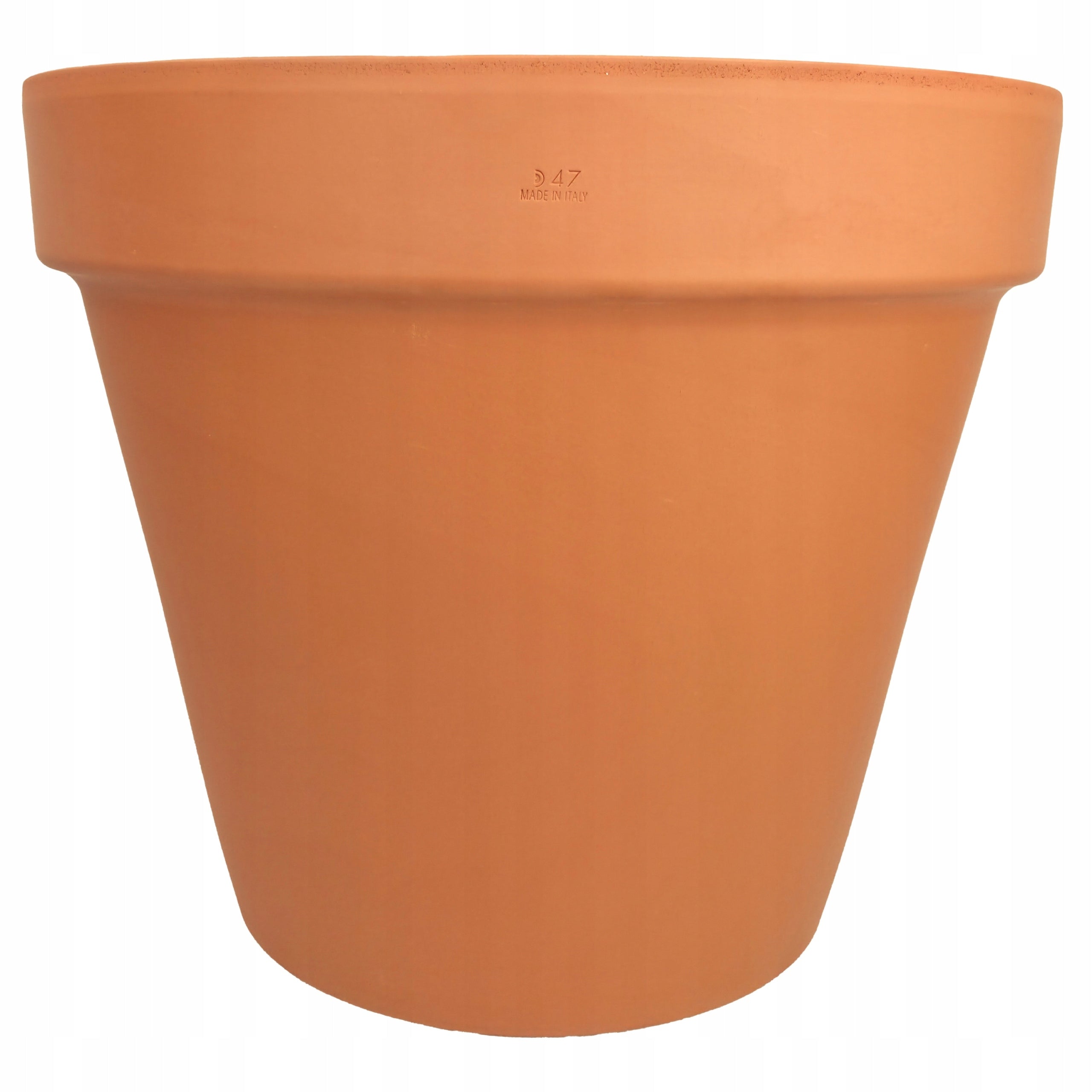 Italian Ceramic Planter 47cm Terracotta Large Flower Pot Simple Traditional VASO Product height 40.1 cm