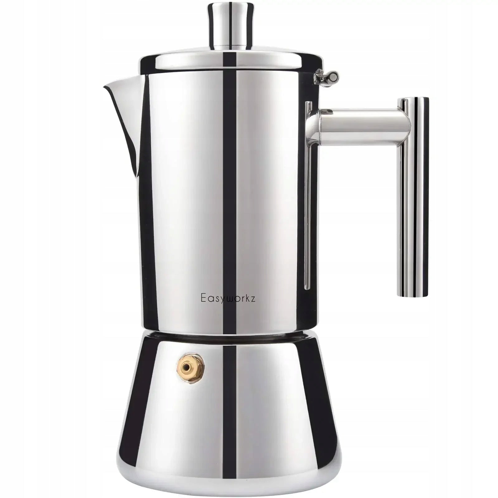Italian Stainless Steel Coffee Maker, 12 Cups, Diego Brand no brand