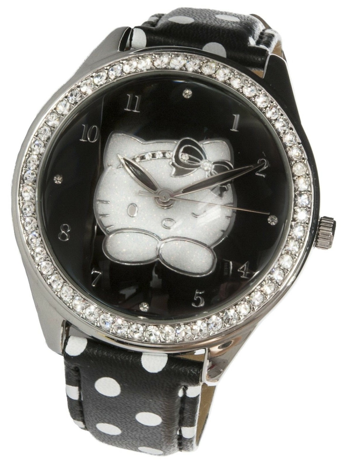 Italian Wristwatch HELLO KITTY Crystals 24h