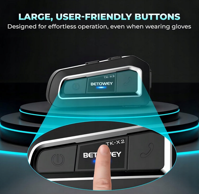 JA11 BETOWEY Bluetooth Intercom Motorcycle Pair TK-X2 Manufacturer no brand