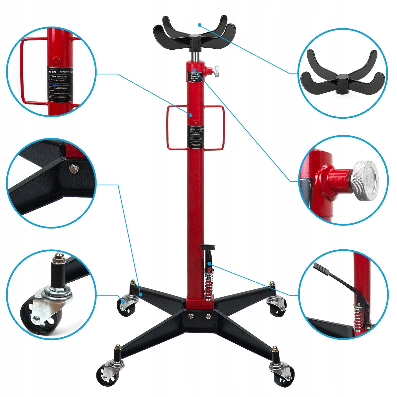 JACK FOR GEARBOX JACK PRESSER FOOT STAND 500KG 0,5T VERDA Brand Verda