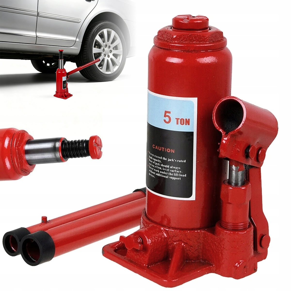 JACK HYDRAULIC BOLLARD LIFT ADJUSTABLE COMPACT PROFESSIONAL