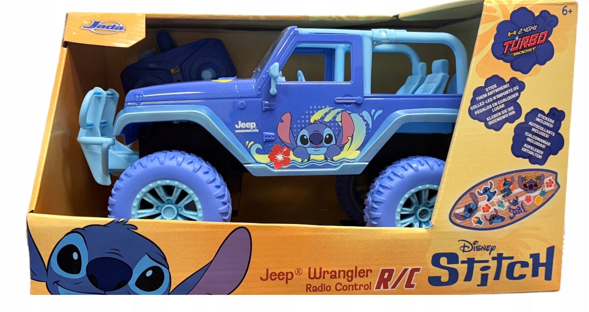 JADA DISNEY STITCH RC CAR JEEP 1:16 remote controlled vehicle Packaging status original