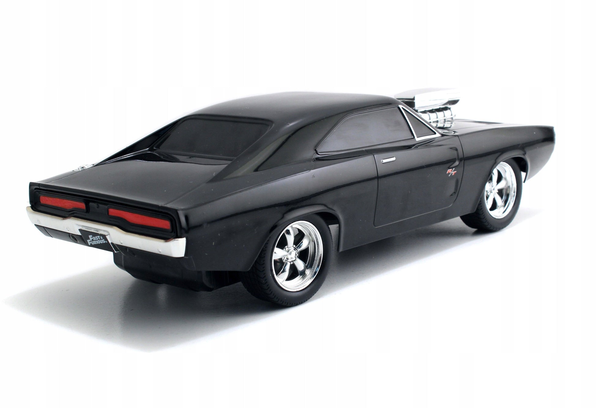 JADA FAST & FURIOUS DOM'S DODGE CHARGER R/T R/C RECHARGEABLE USB NEW MODEL Color black