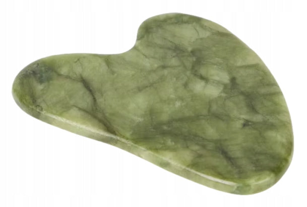 JADE PLATE GUA SHA NATURAL STONE FOR FACIAL MASSAGE MASSAGER Color green