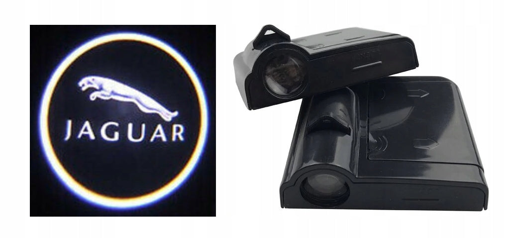 JAGUAR 3D HD logo LED projector, wireless, door, 2 pcs.