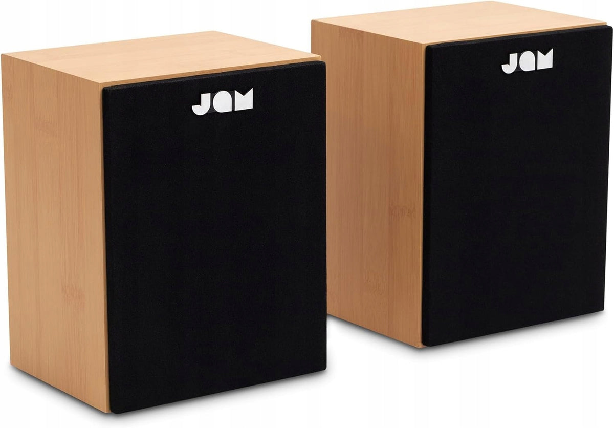 JAM Bookshelf speakers – Wired speakers with AUX and RCA inputs, compatriot