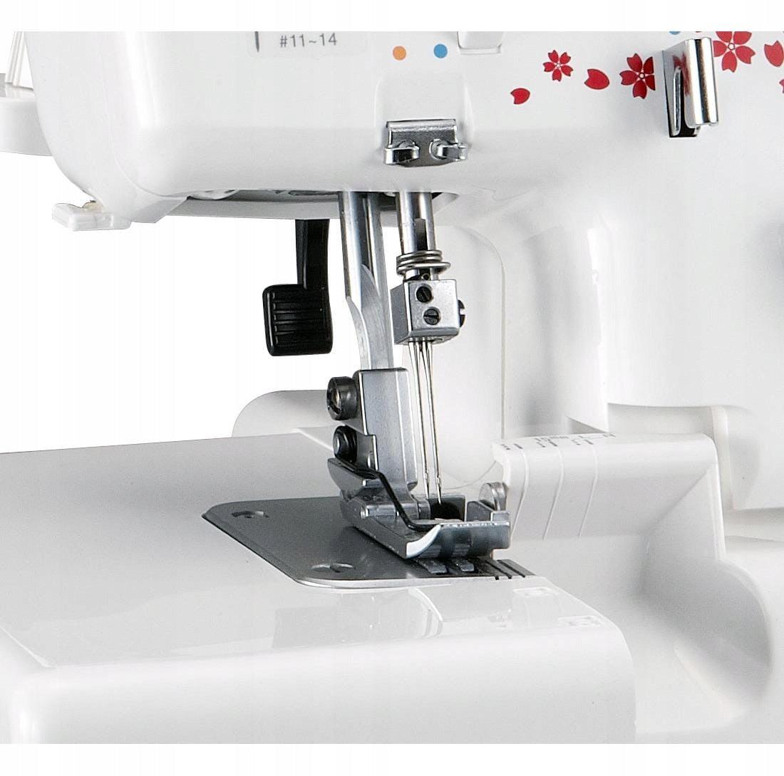 JANOME 990D strong OWERLOK OWERLOCK homemade 4-thread with mere Dominant color white