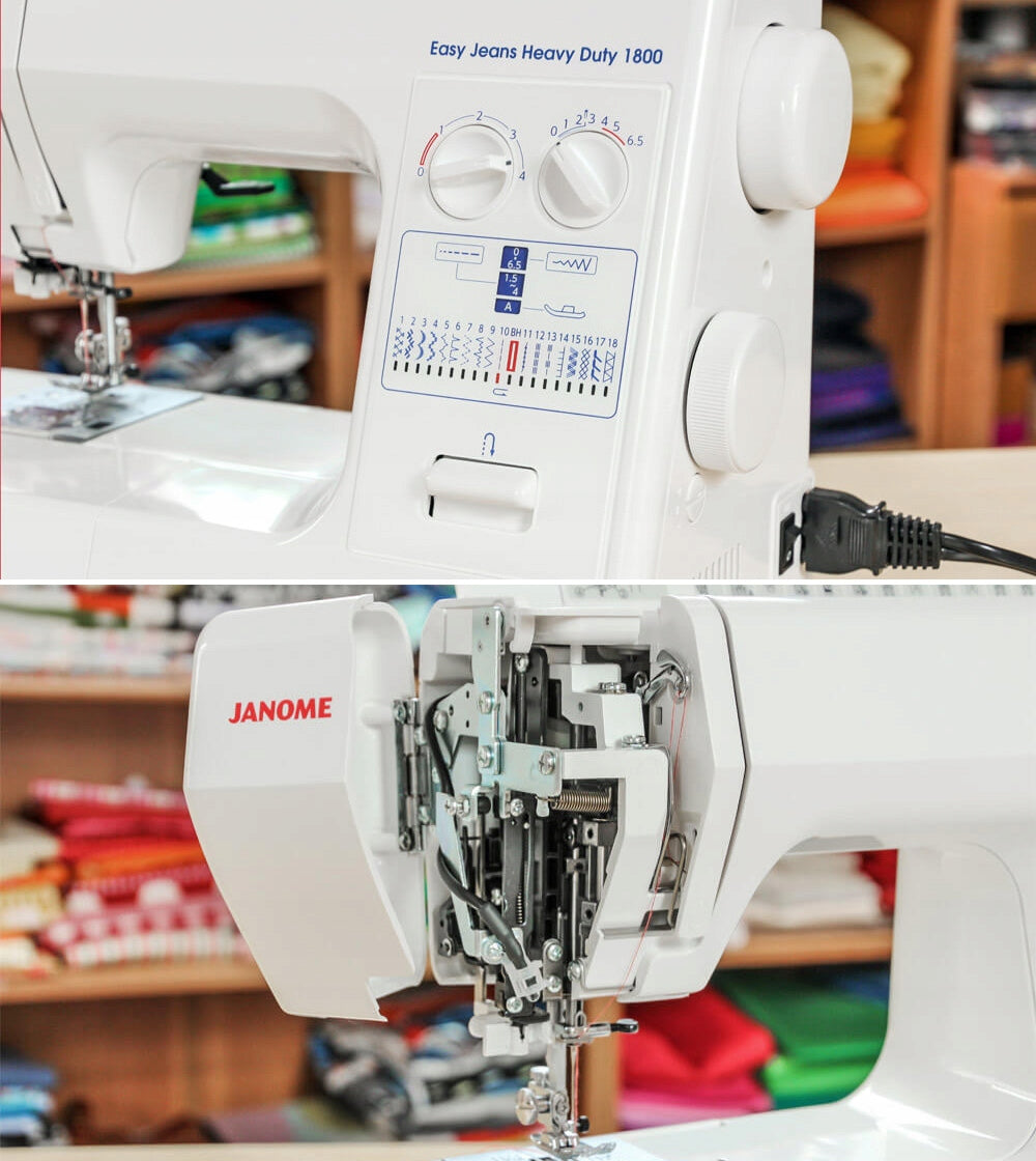 JANOME EASY JEANS HD1800 reinforced mechanical sewing machine Brand Janome