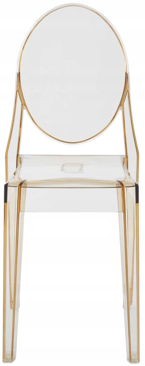 JANTAR Amber Chair Modern Transparent Polycarbonate For Kitchen Dining Room Medical device no