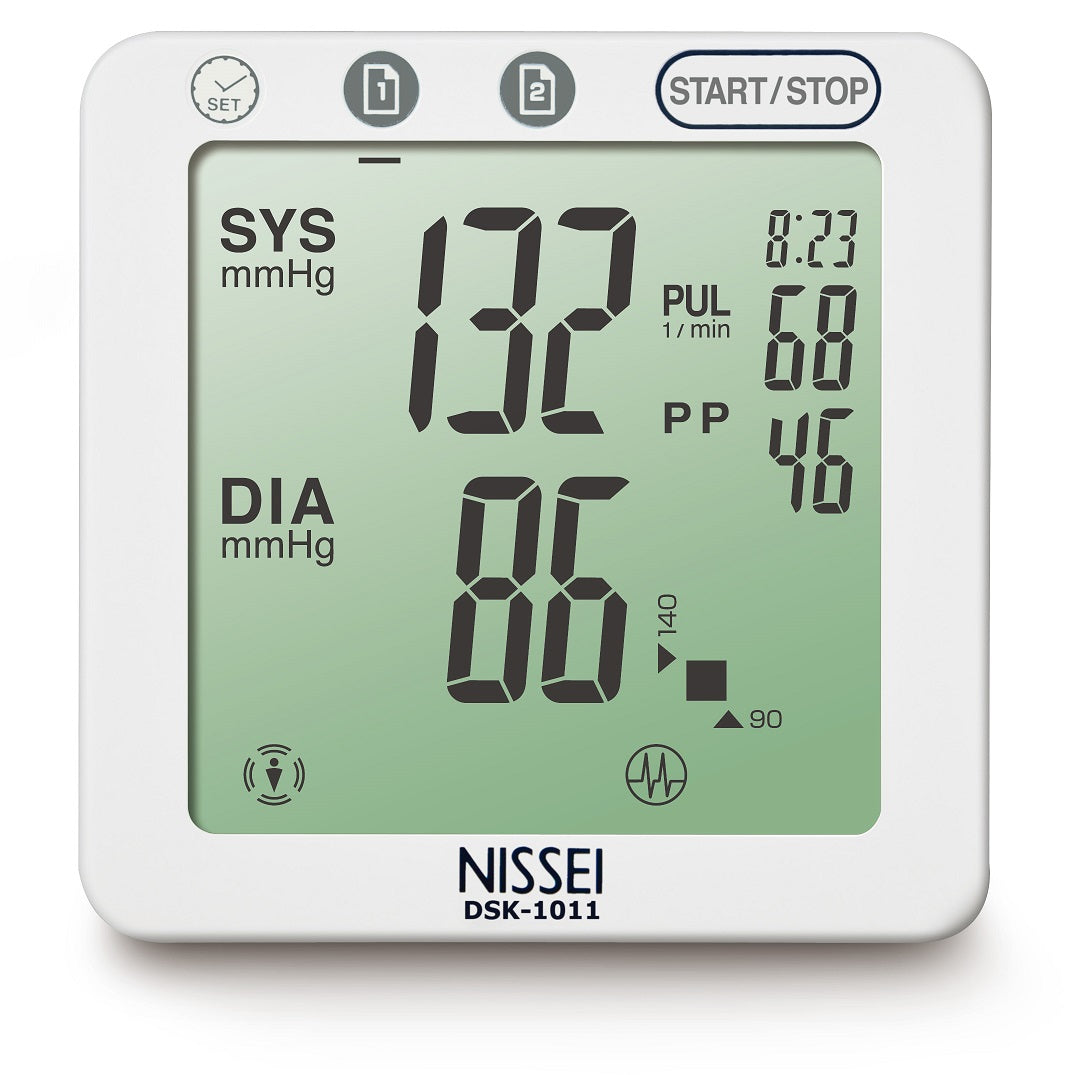 JAPANESE BLOOD PRESSURE MONITOR NISSEI DSK-1011 + POWER SUPPLY Brand Nissei