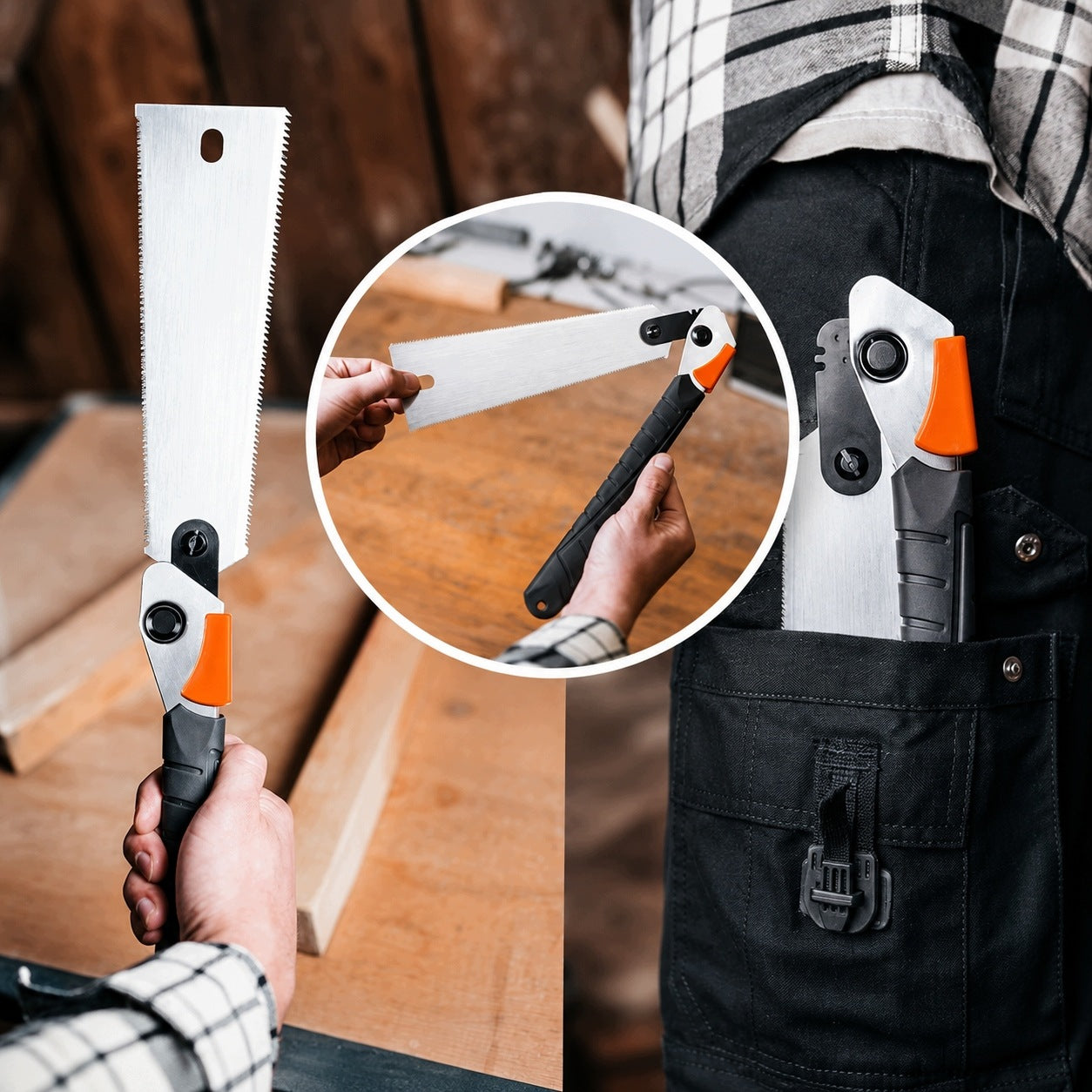 JAPANESE FOLDING SAW 240MM SK4 7/14TPI + 2 BLADES FOR WOOD PRO Manufacturer code PIŁA JAPOŃSKA SKLADANA 240 mm 7/14 TPI