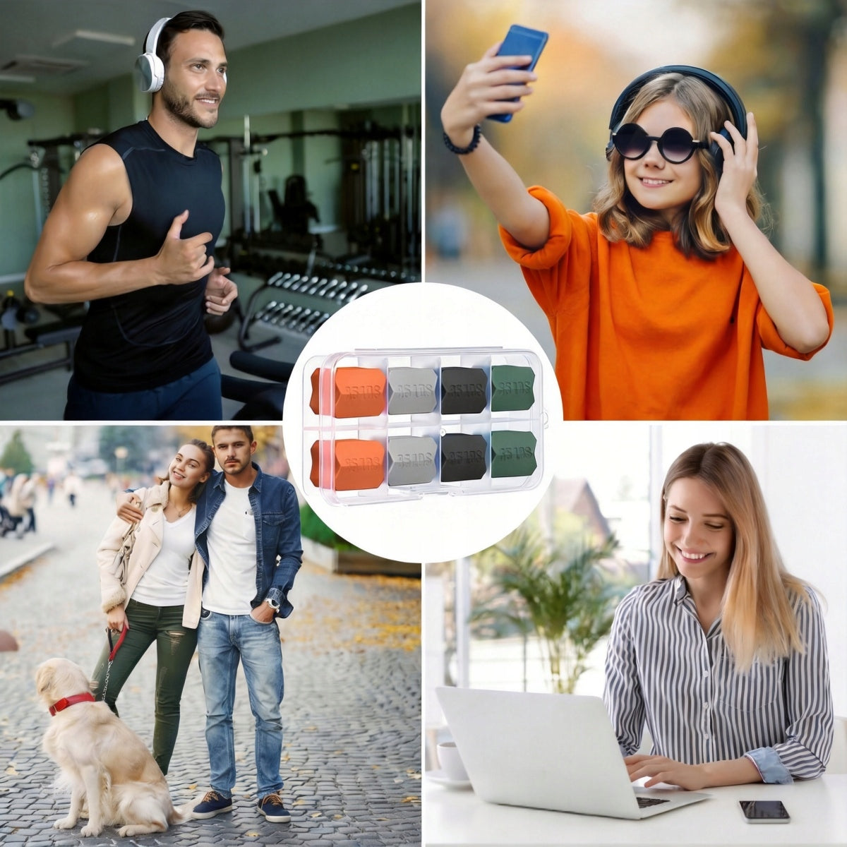 JAW AND JAW FACE EXERCISE DEVICE 8 pcs. Color multicolor