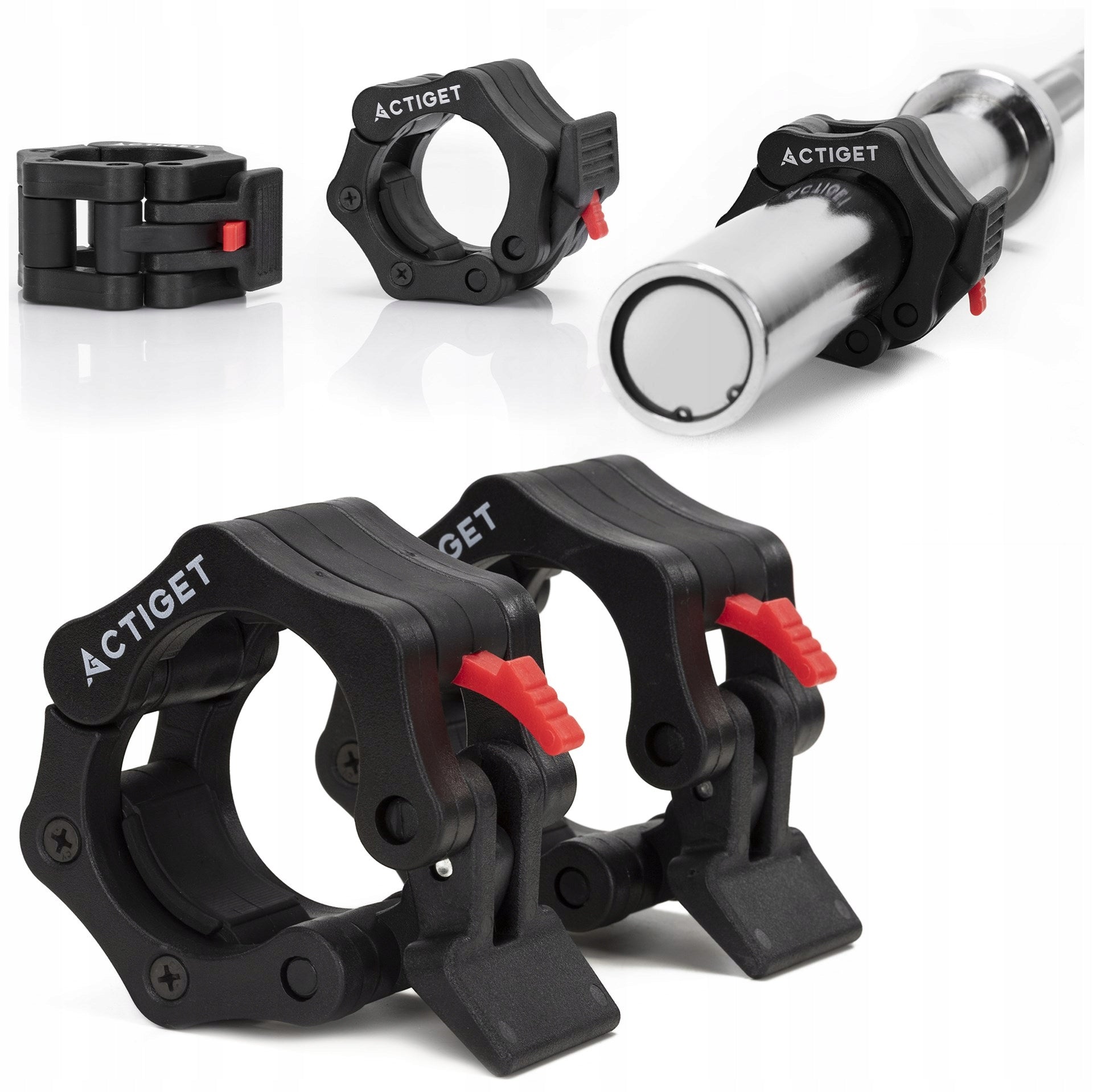 JAW CLAMPS FOR NECK DUMBBELLS BARBELL BUCKLE SET OF 2PCS BUCKLE 50 mm Material plastic