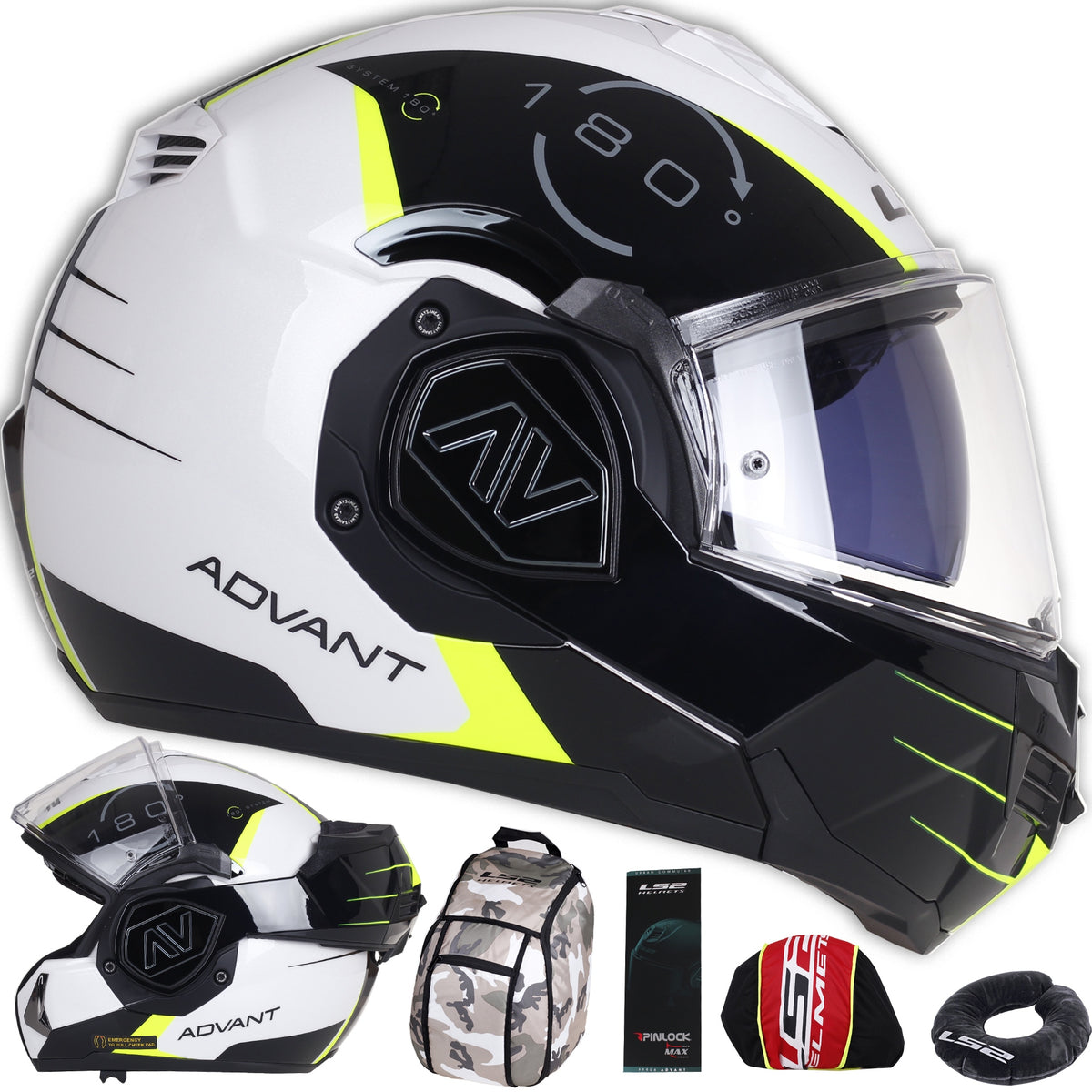 JAW HELMET LS2 FF906 ADVANT CODEX ECE22.06 P/J