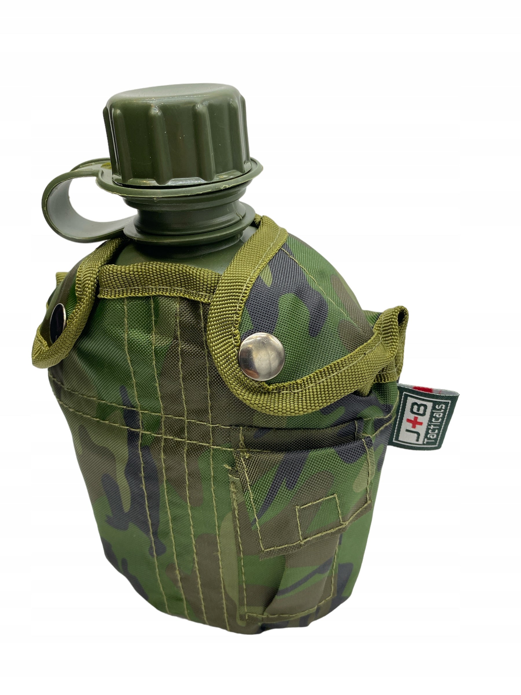 JB Tacticals Military Canteen 1L with BOTTLE Cup Color green