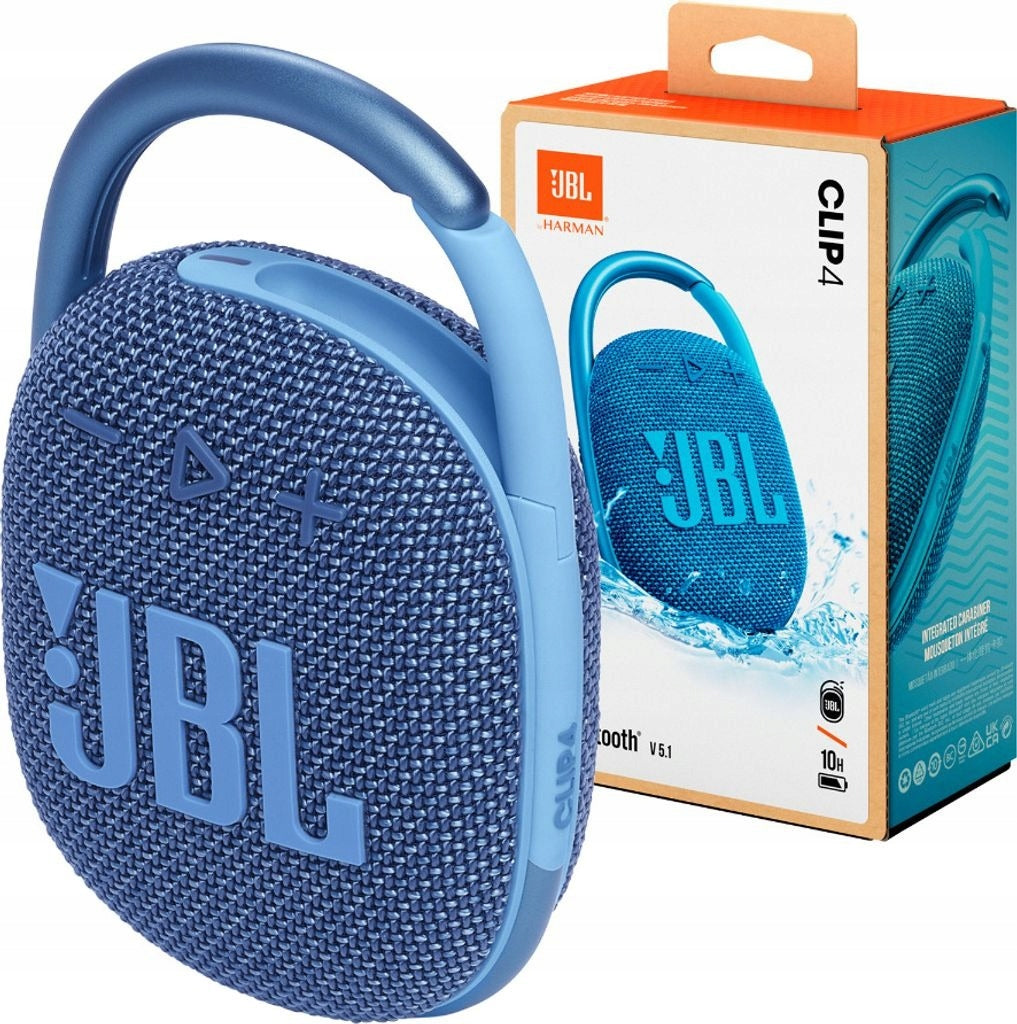 JBL Clip 4 Eco Portable Wireless Bluetooth Speaker For Clip Blue