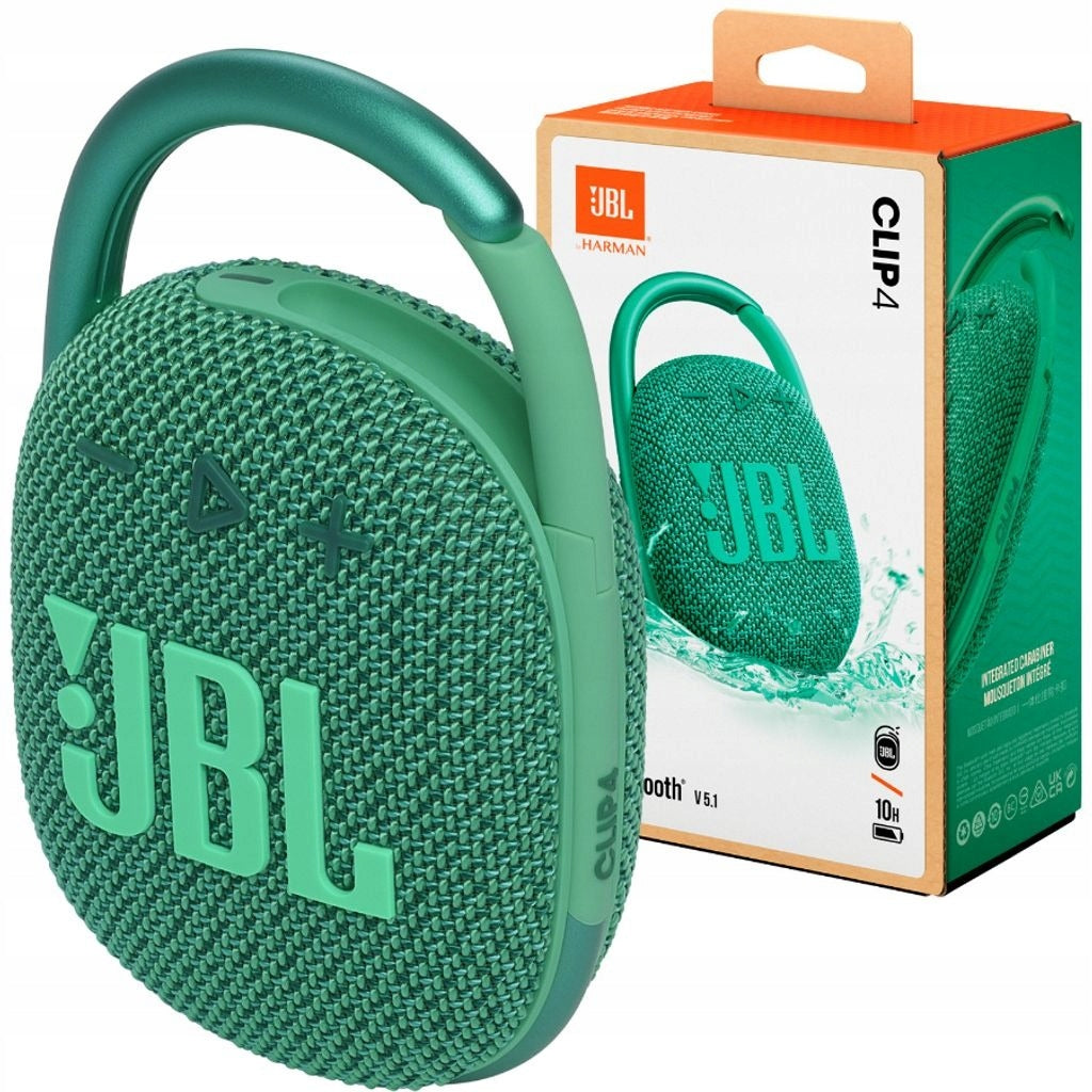 JBL Clip 4 Eco Portable Wireless Bluetooth Speaker For Clip Green