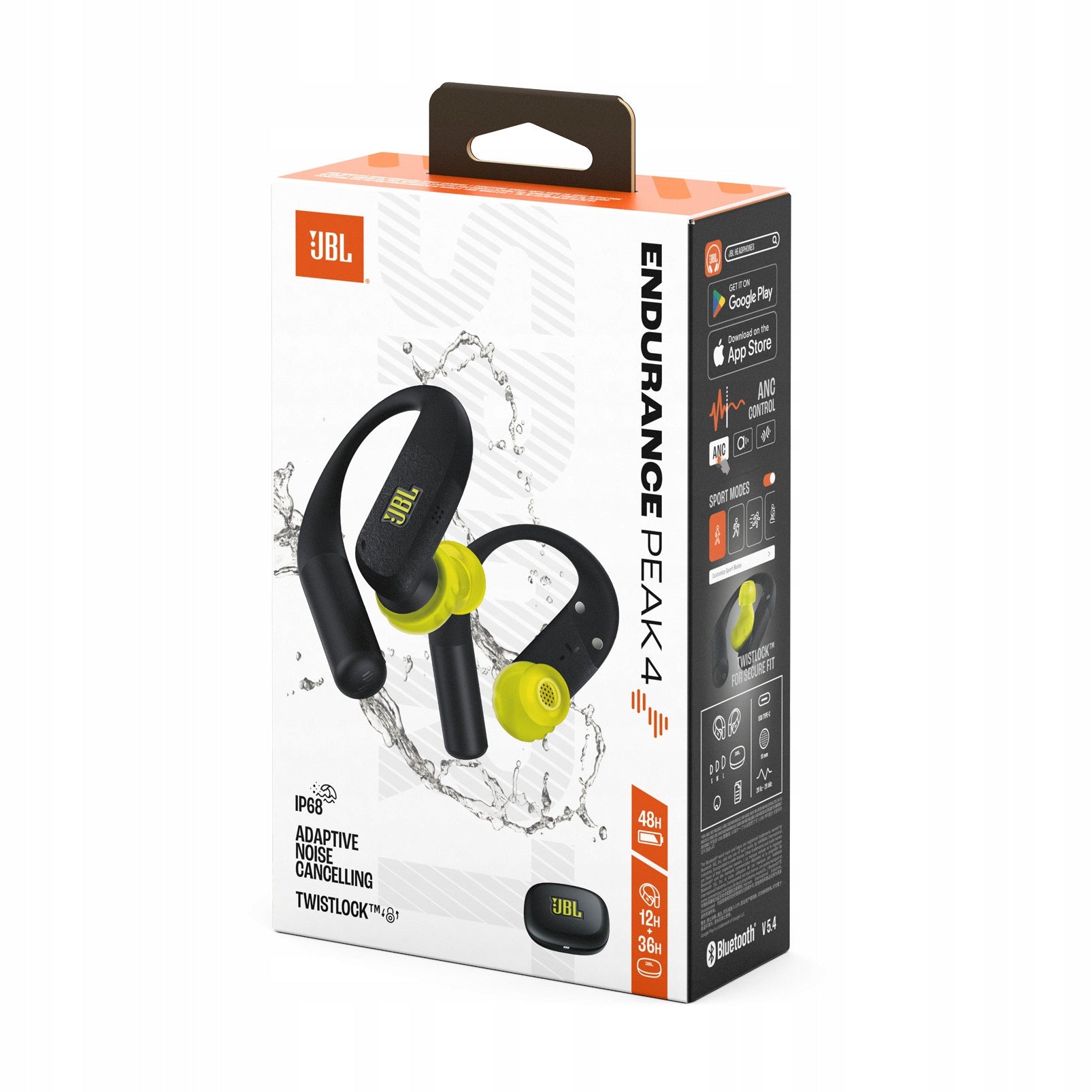 JBL Endurance PEAK 4 Wireless Sports In-Ear Headphones ANC IP68