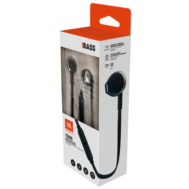 JBL Harman Tune 205 T205 Wired Earbuds Packaging status original