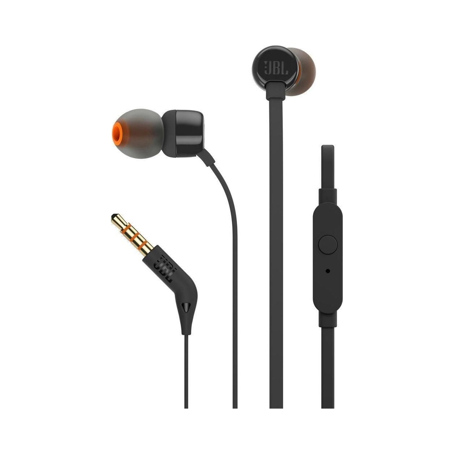 JBL IN-EAR HEADPHONES WITH MICROPHONE WIRED BLACK T110 Manufacturer code T290SILVER