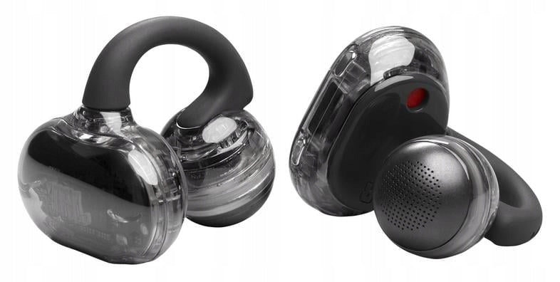 JBL Soundgear Clips Ghost Edition Wireless Headphones Black Packaging status original