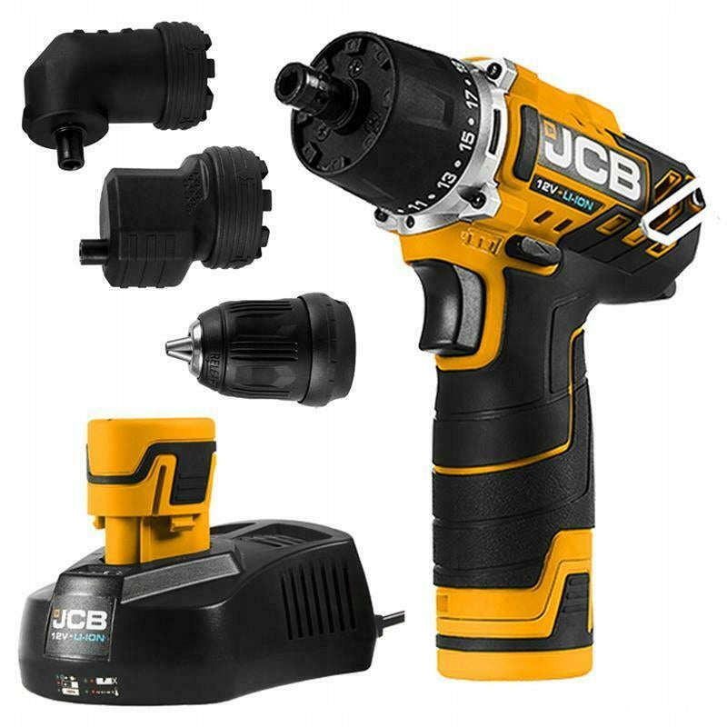 JCB 12DD Screwdriver 12 V 2 x 2,0 Ah Heads Suitcase L-Boxx 30 Nm EAN (GTIN) 5055803341855