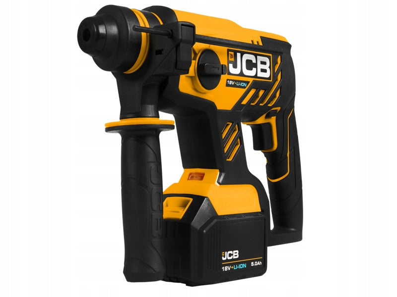 JCB 18BLRH hammer drill 18V hammer SDS plus L-Boxx LED Set 5,0 Ah, charge. Brand JCB