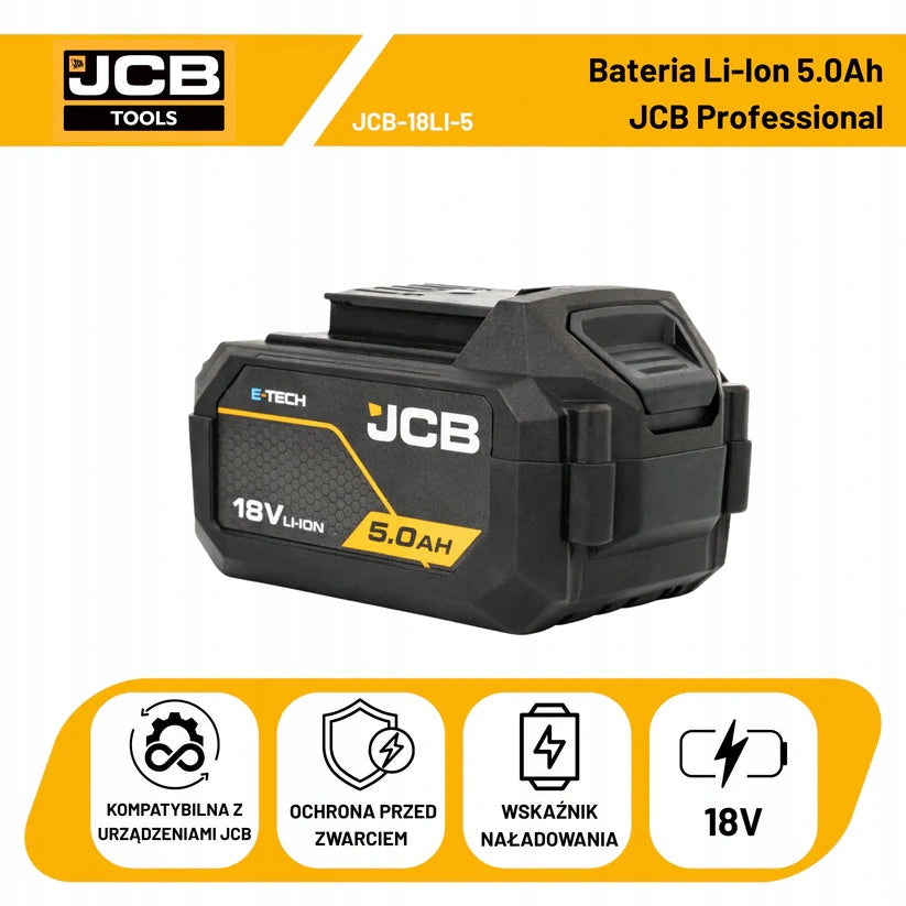 JCB 18V 5AH LI-ION BATTERY Manufacturer code JCB-18LI-5