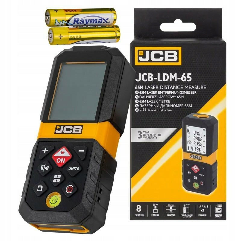 JCB Laser rangefinder digital meter lcd 65m Packaging status original