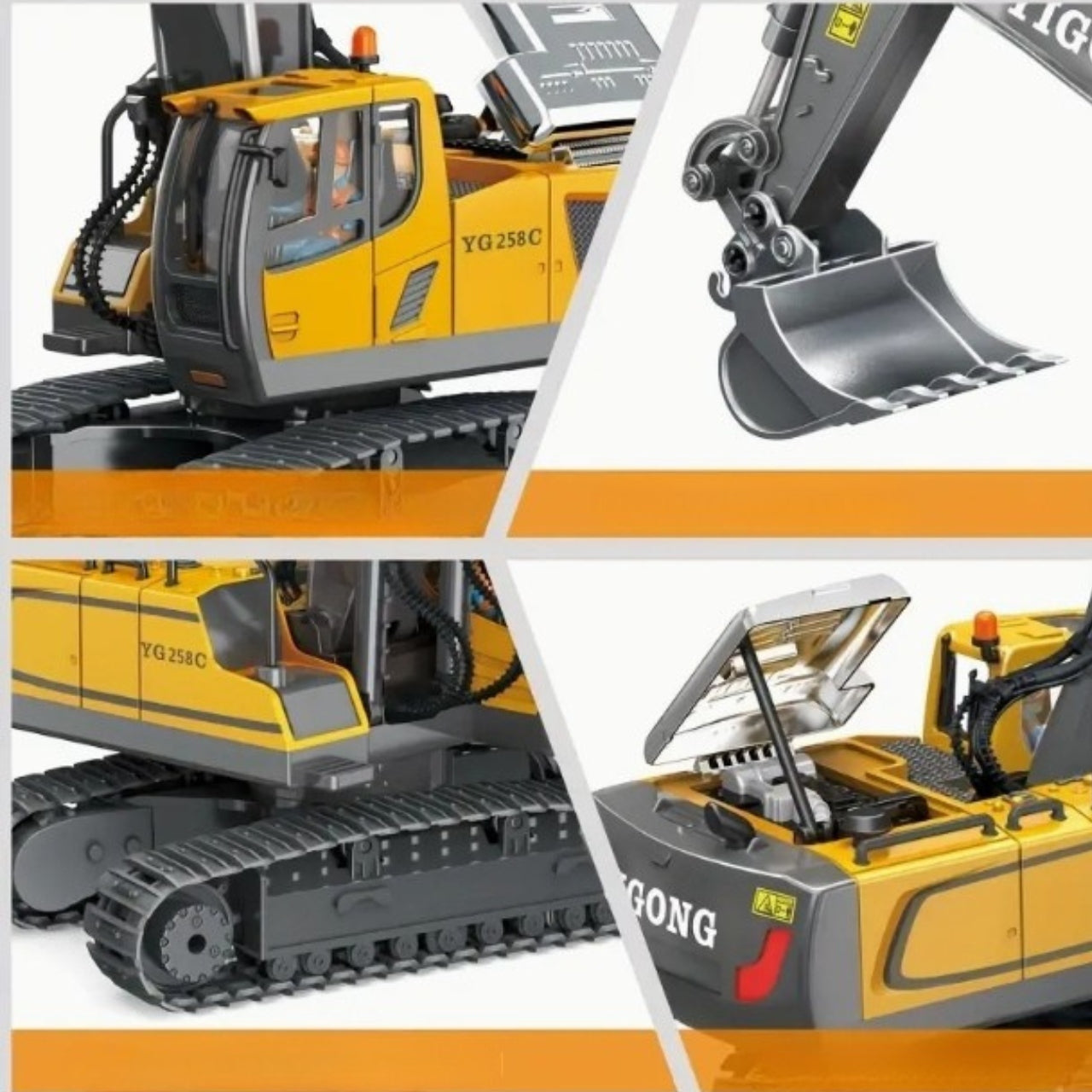 JCB Remote Controlled Excavator Toy for Gift Large Machine Brand Senti