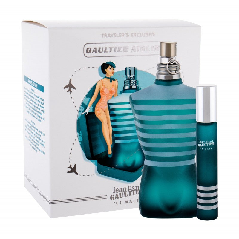 JEAN P. GAULTIER LE MALE - EDT 125 ML+EDT 20 ML FOR MEN Packaging status original