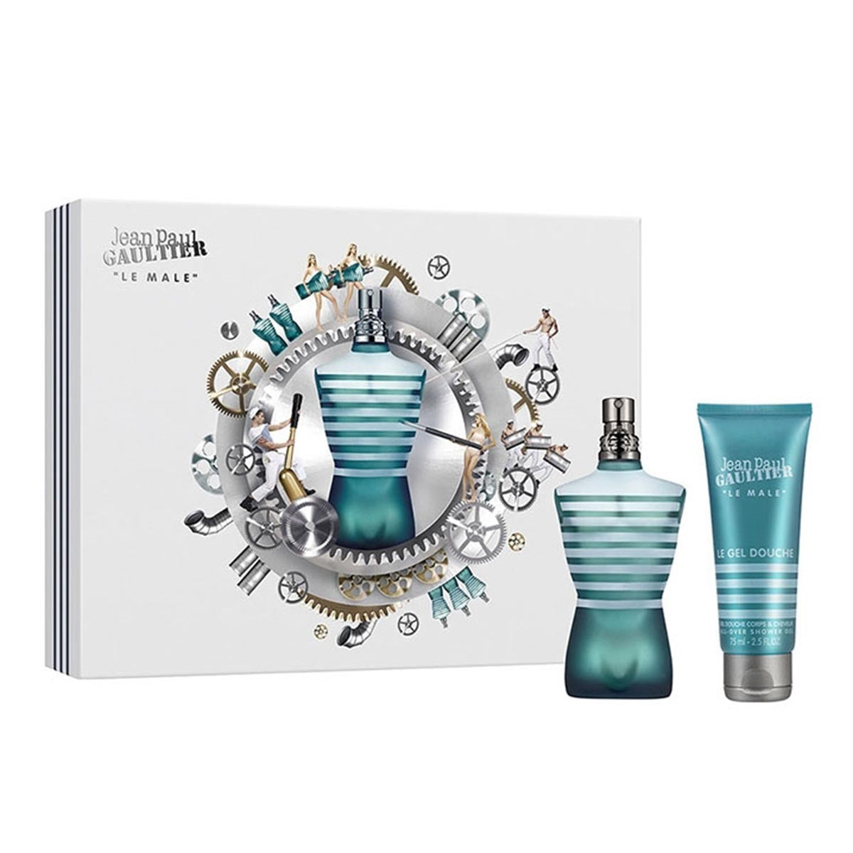 JEAN P. GAULTIER LE MALE - EDT 125 ML+SHOWER GEL 75 ML FOR MEN Packaging status original