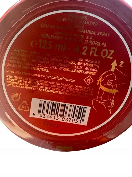 JEAN PAUL GAULTIER X-MAS EDITION 125ML EDT EAN (GTIN) 8435415037051