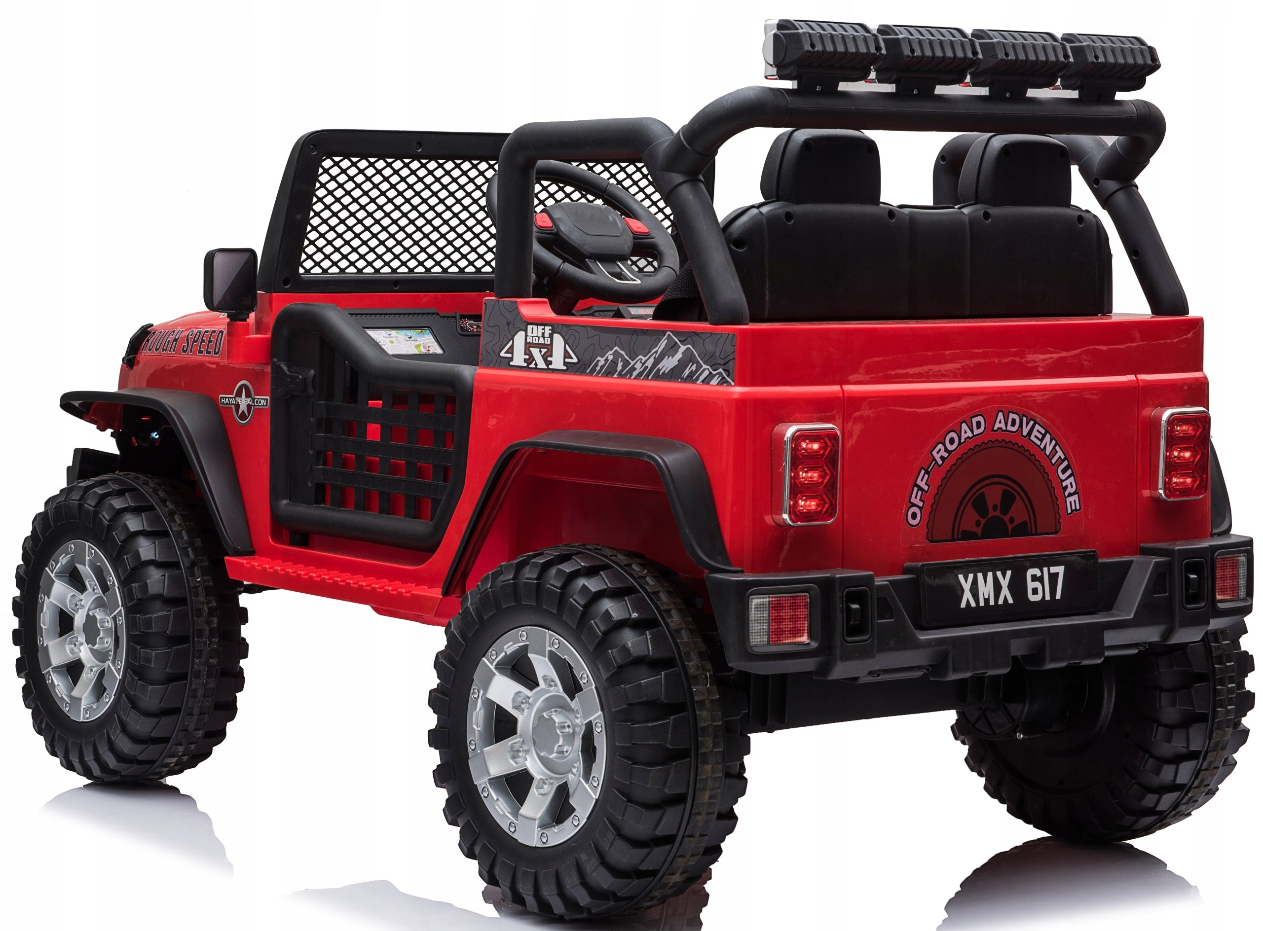 JEEP AUTO BATTERY OPERATED LEATHER SOFT WHEELS EVA PILOT 4x ENGINE 12V10Ah 4x4 Kid's age 18+ months