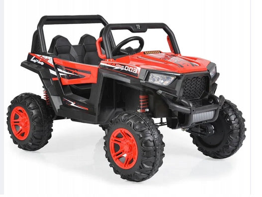 JEEP BUGGY 4x4 AUTO BATTERY OPERATED 4-ENGINE PILOT SOFT EVA WHEELS LEATHER