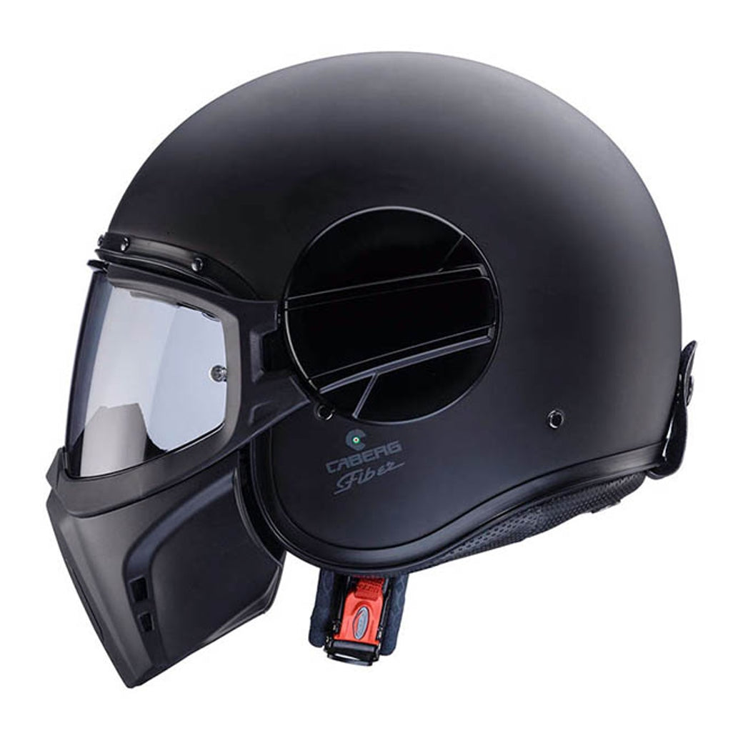 JET HELMET CABERG GHOST X SOLID BLACK MAT XL