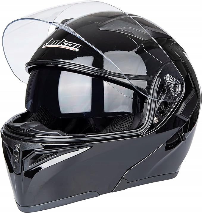 JIEKAI MOTORCYCLE HELMET WITH SUN VISOR BLACK r. XL Manufacturer's catalog number JK-902
