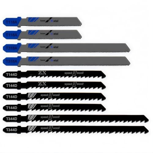 JIGSAW BLADES SET OF 10 UNIVERSAL WOOD METAL Brand no brand