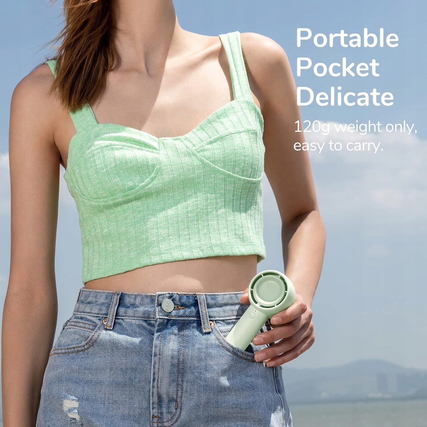 JISULIFE Mini Safe Portable 3 Speed Fan, Hiking Brand no brand