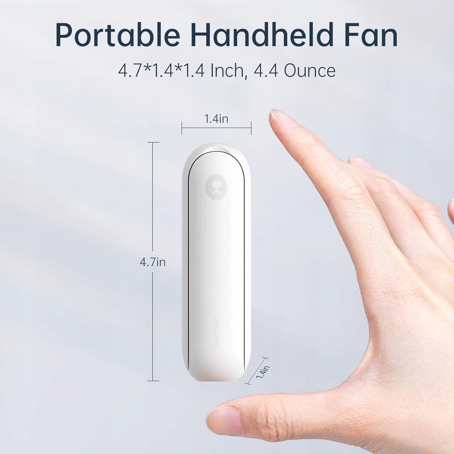 JISULIFE Portable Mini Handheld Fan with Flashlight and Power Bank, USB Brand no brand