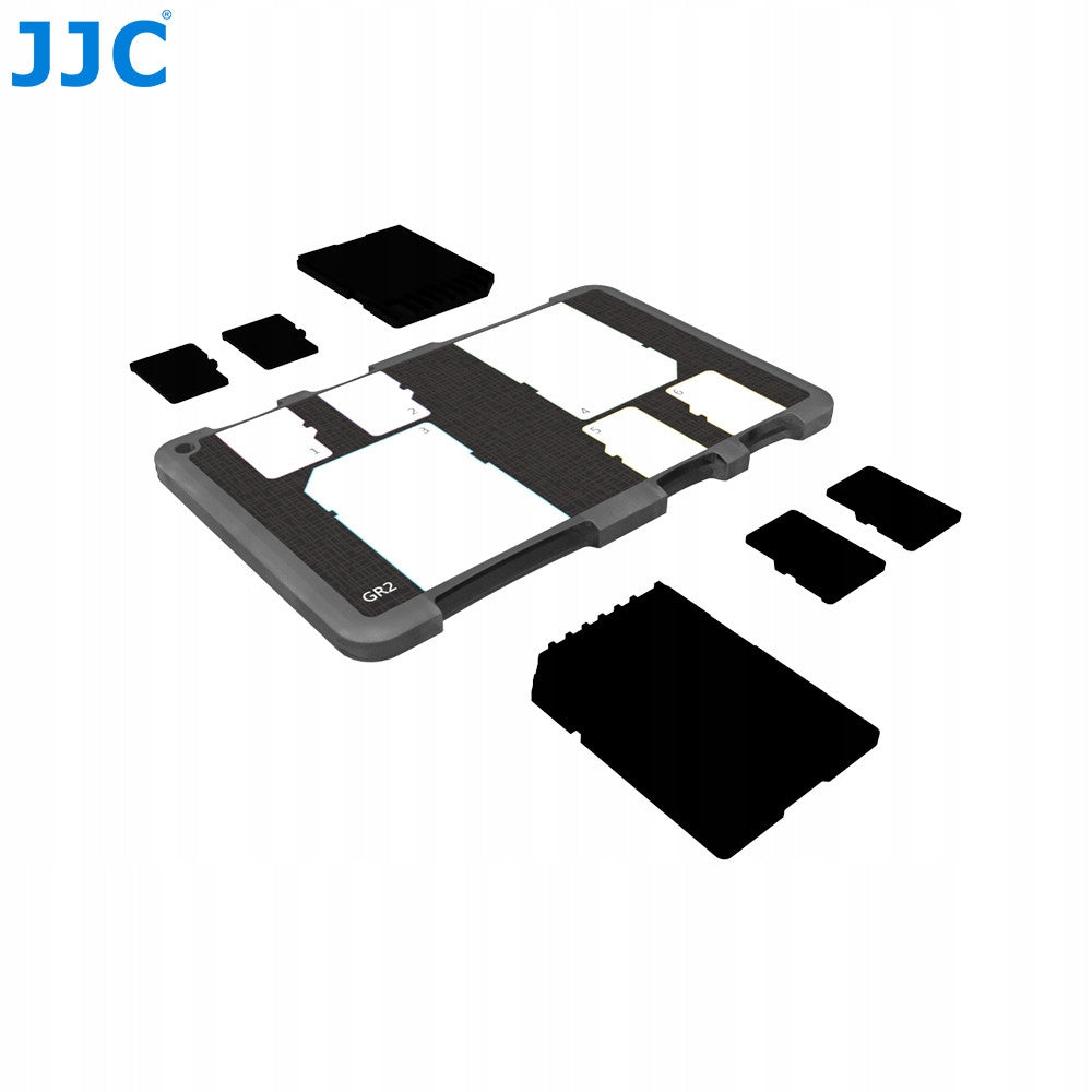 JJC Držák paměťových karet je vhodný pro 2 karty SD + 4 karty Micro SD