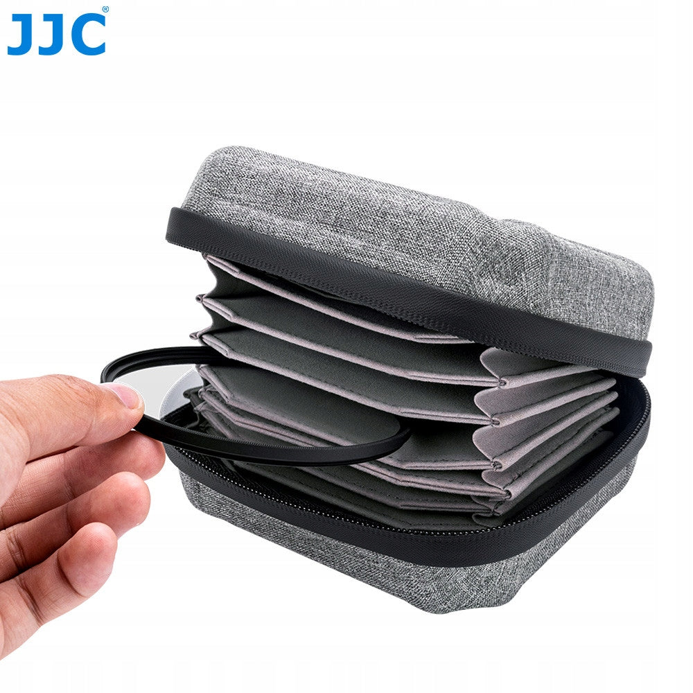 JJC FP-K10 GRAY Pouzdro na 10 ks filtrů do velikosti 95 mm Model JC-FPK10G