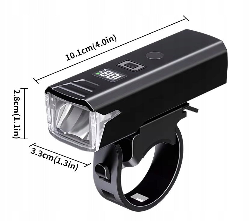 JJM LED Light Strong Bicycle Front Rear Remote Control Horn 1200lm SET Model JJM Zestaw przednia + tylna