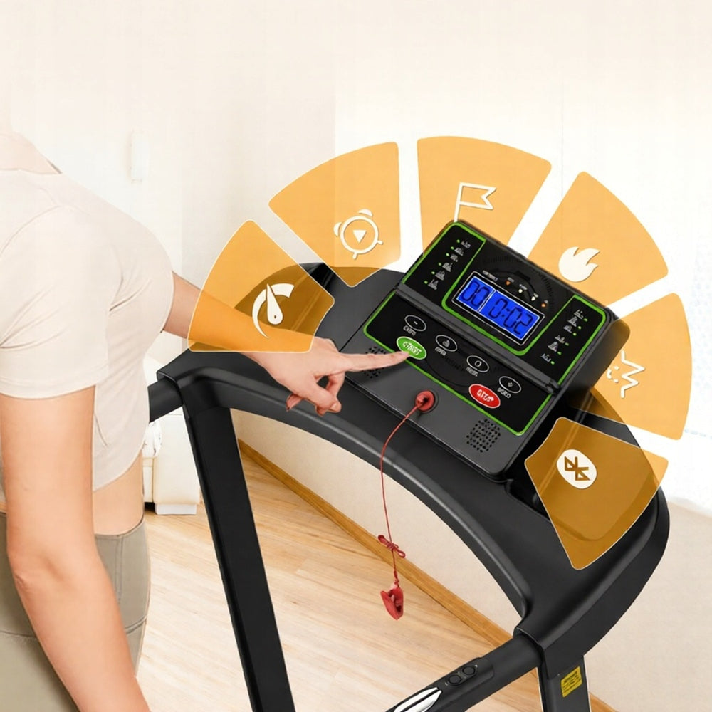 JK1608N-8 TREADMILL HOME ELECTRIC FOLDING 12km/h 2.5KM LED APP Model other