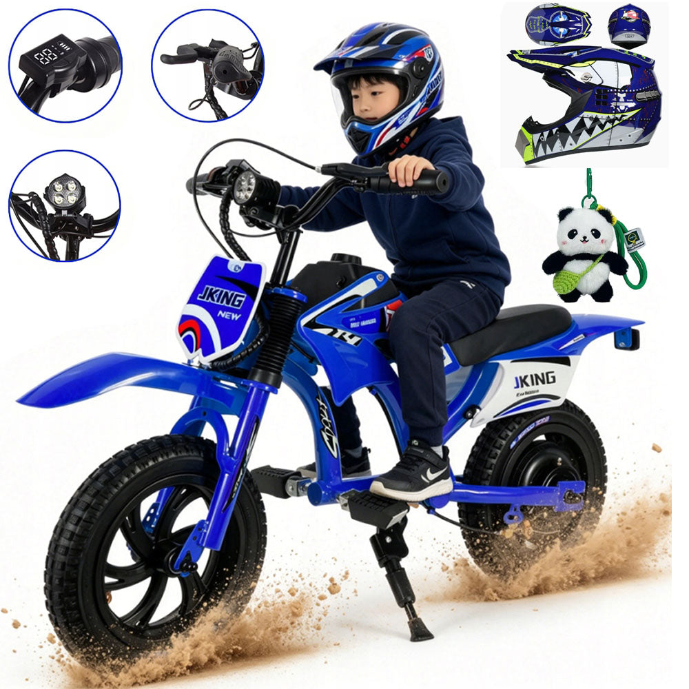 JKING C6 Children's Electric Motorcycle Male/Women's 300W 12km 2600MAH 12"