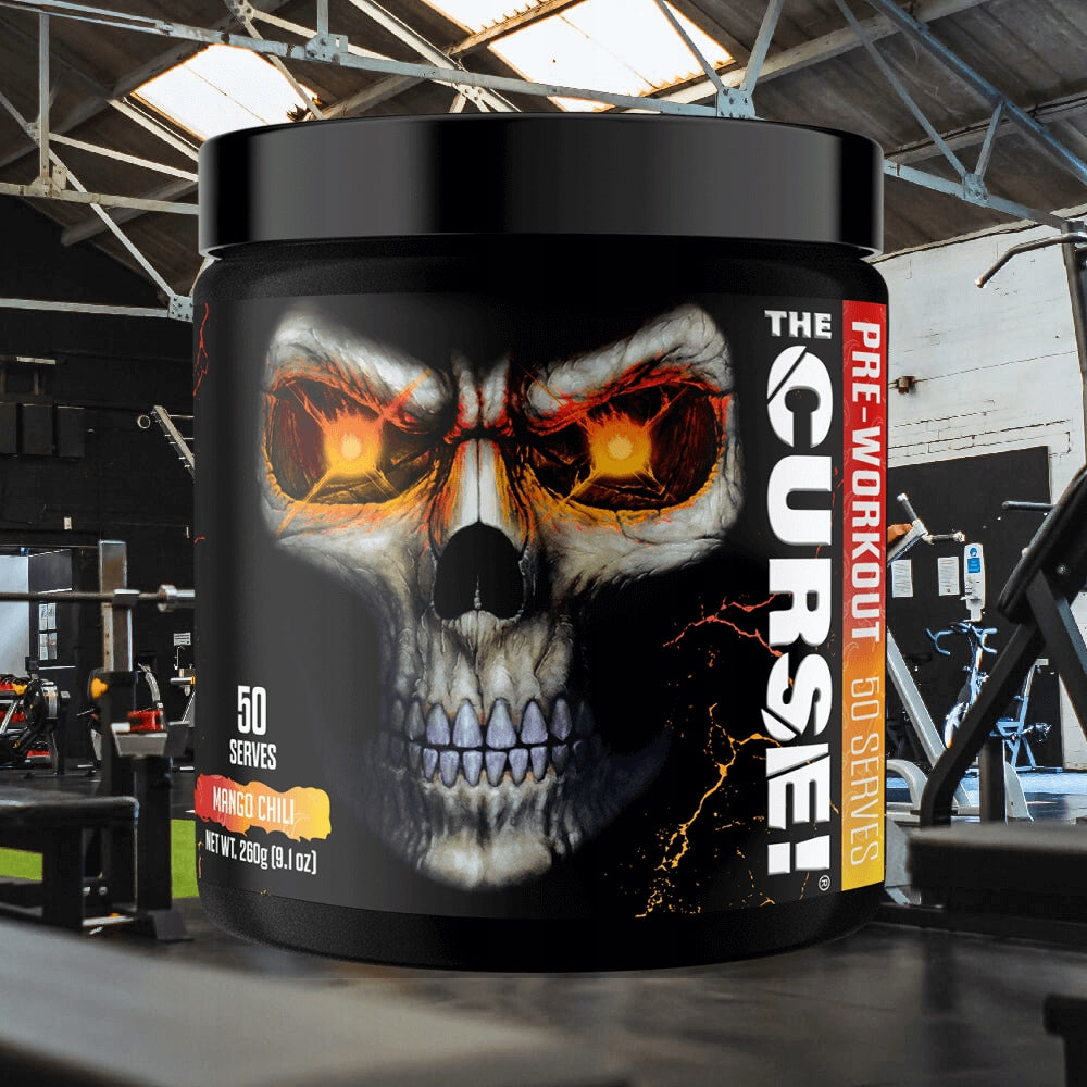 JNX Sports The Curse! Pre-Workout (50 Servings) - Mango Chili Flavor Expiration date at least 3 months from the date of purchase
