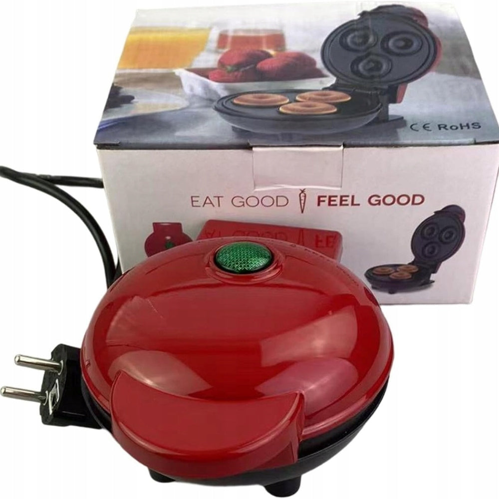 JOEBO Mini Donut Machine – Double Sided Heating, 350 W, Red Brand no brand