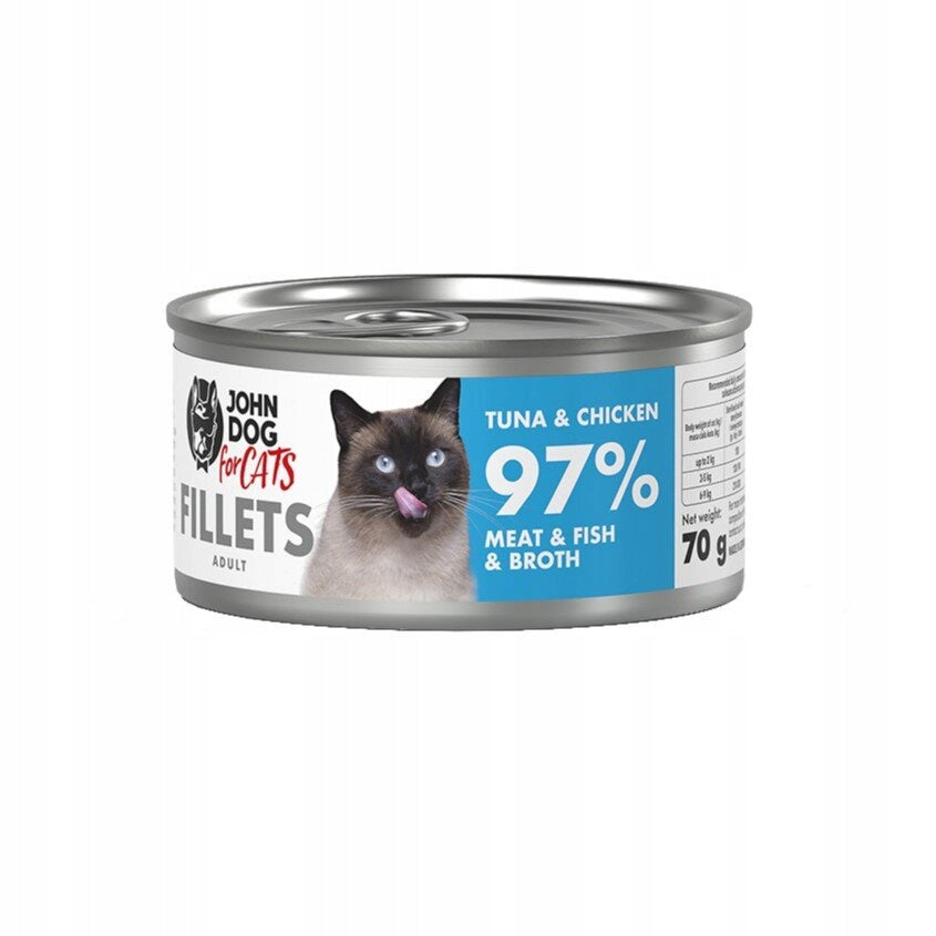 JOHN DOG FOR CATS CAT FOOD CHICKEN TUNA 70g