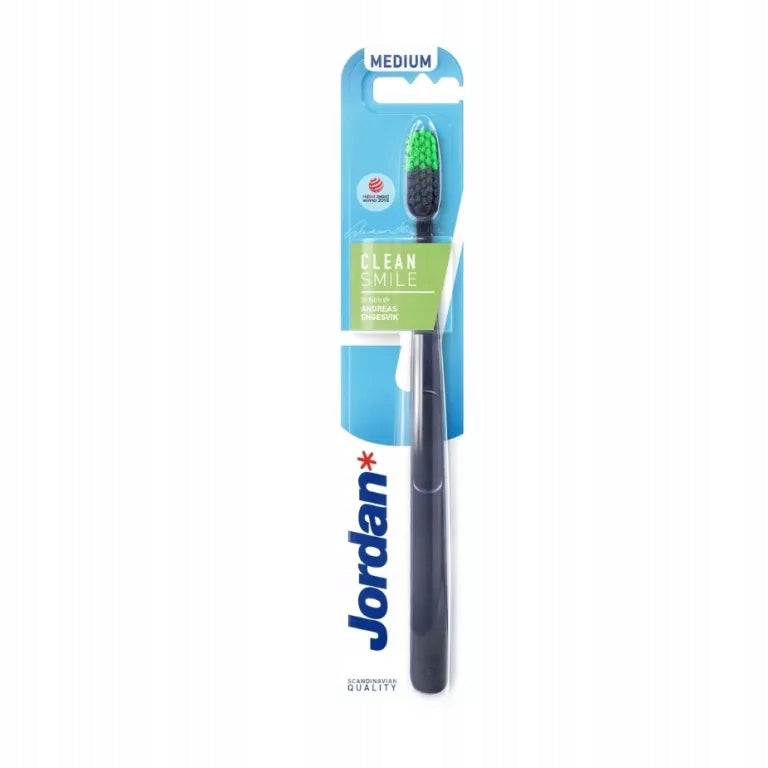 JORDAN CLEAN SMILE MEDIUM TOOTHBRUSH Batteries included no